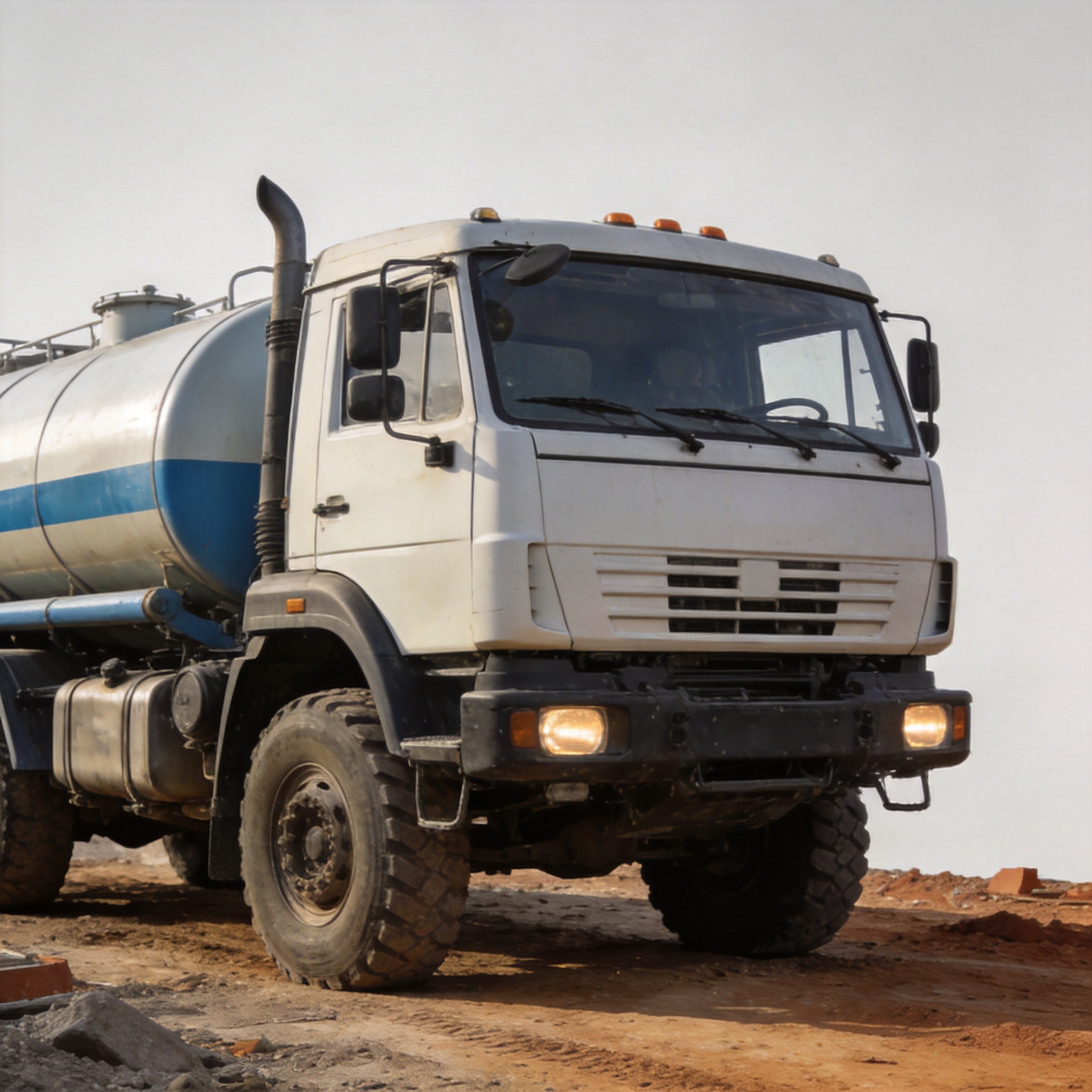 La forma del serbatoio di un’autocisterna per acqua può influenzare stabilità e distribuzione del liquido.