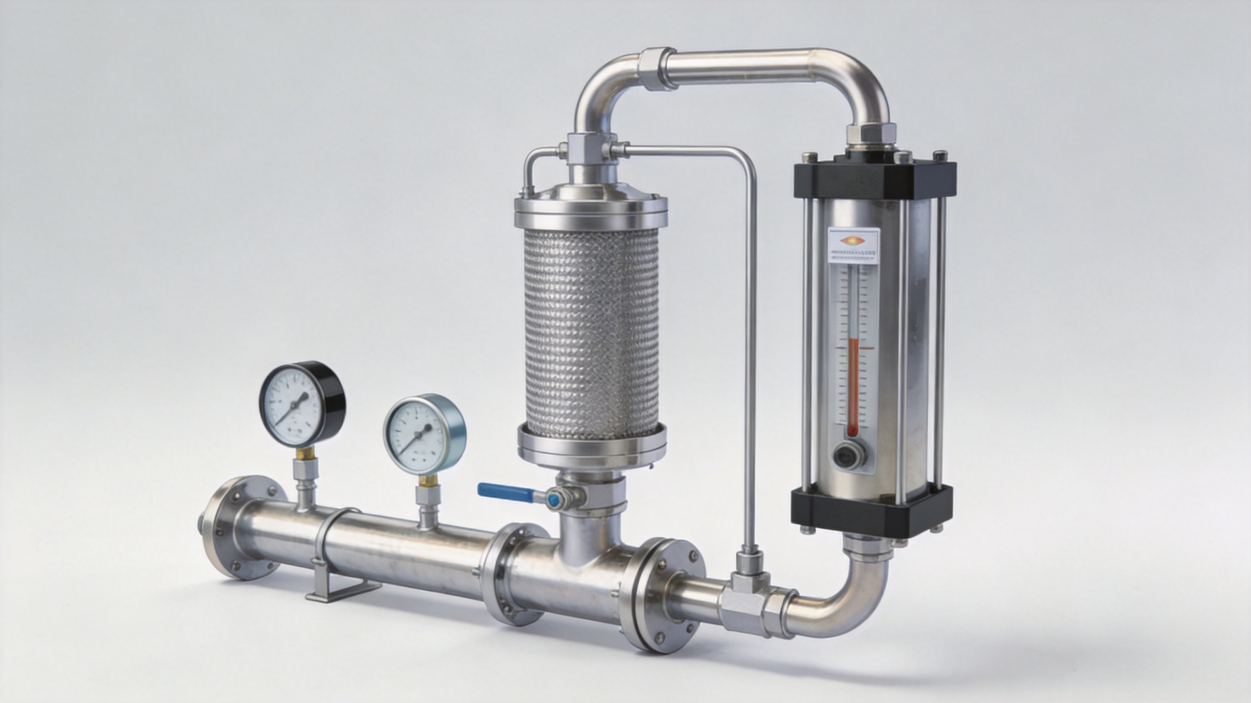 Semiconductor chiller fluid-loop contamination control components