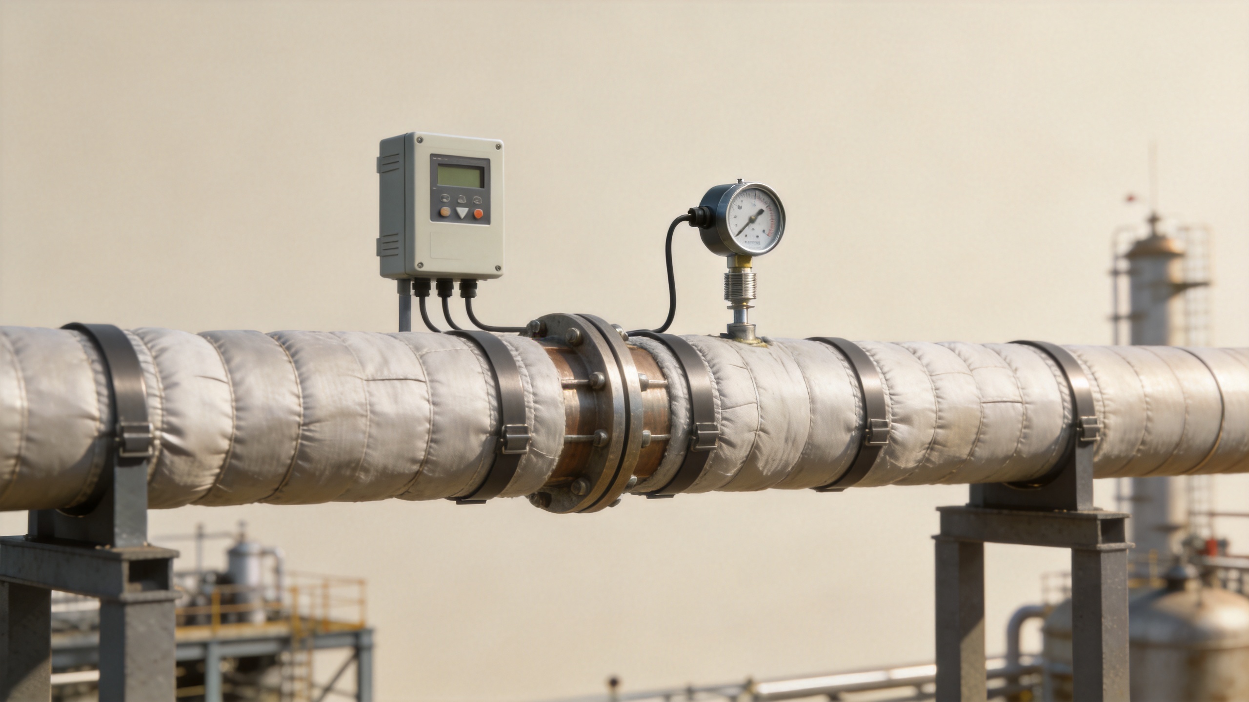 Pipe heating system with external heat tracing and surface temperature control