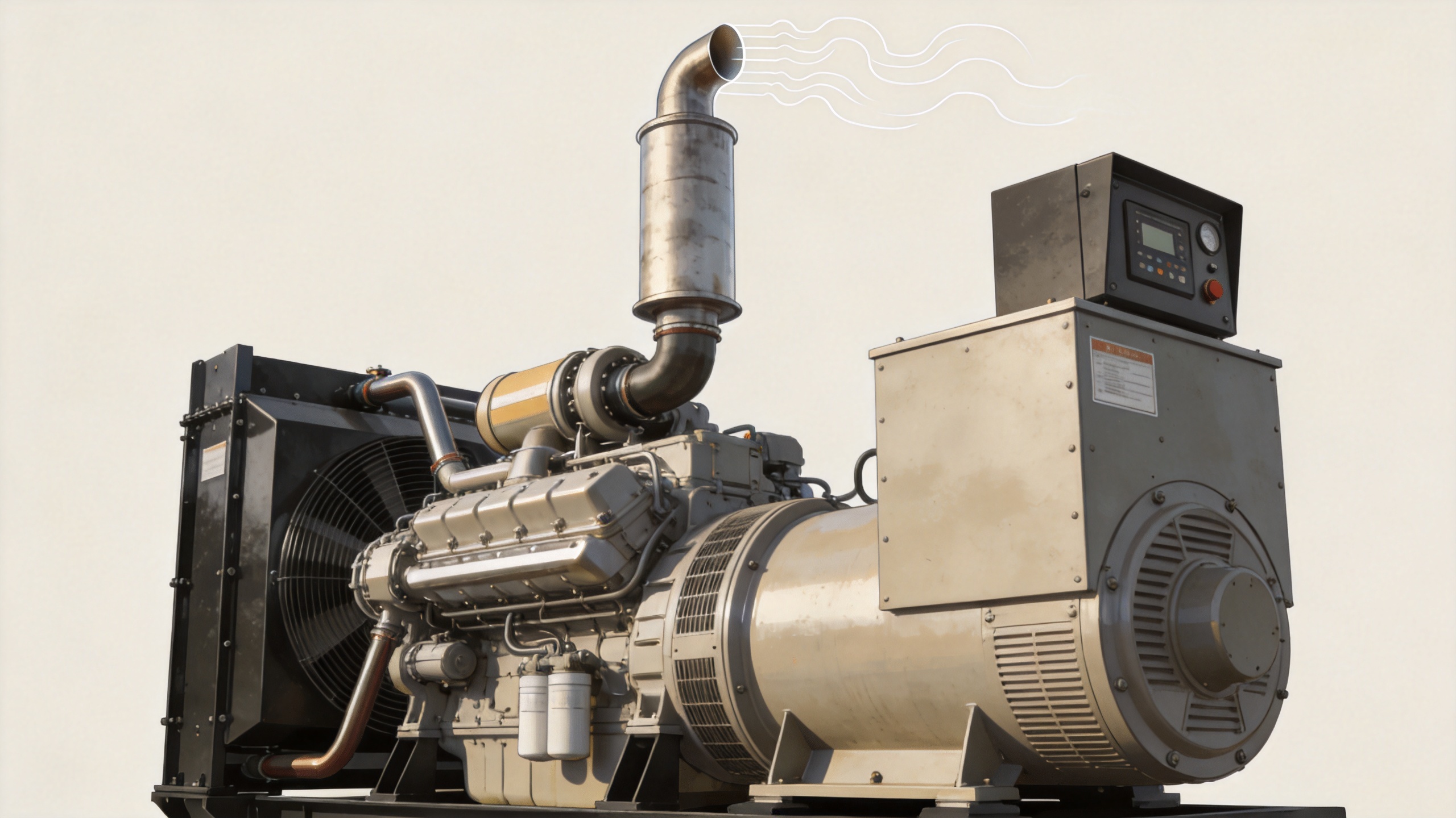 Natural gas generator exhaust and emissions monitoring