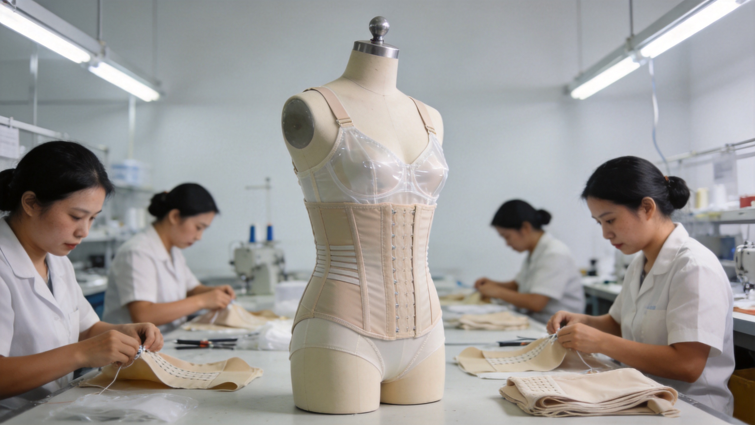 ISO-certified factory producing post-operative shapers fajas compression garments