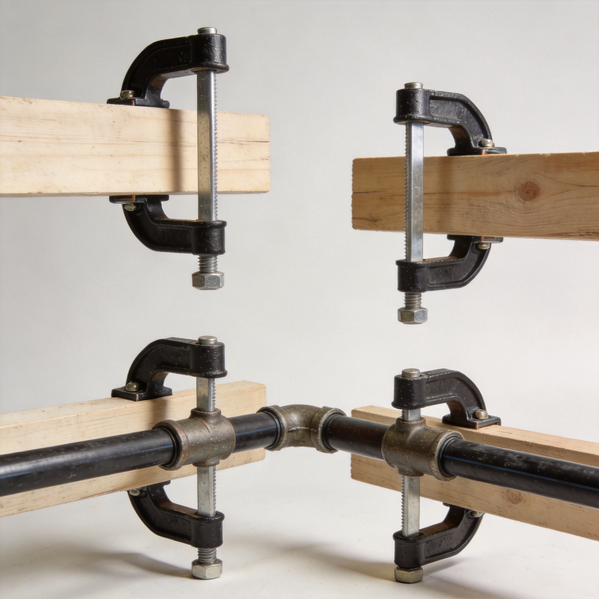 Pipe Clamps for DIY Furniture and Home Repair