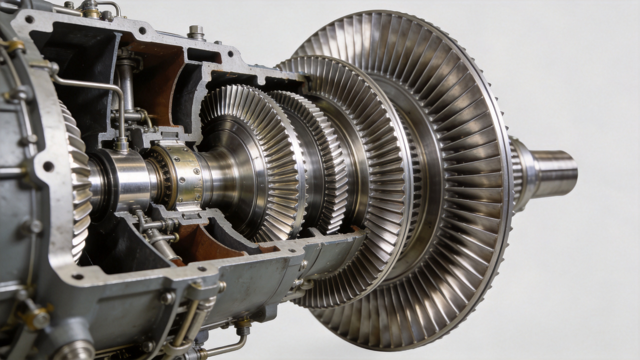 Multi-stage gas turbine compressor rotor assembly with precision forged nickel superalloy blades