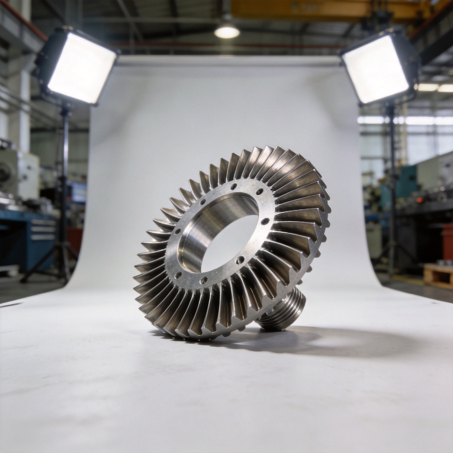 Precision CNC machining of gas turbine stator vane assembly from engineering drawings
