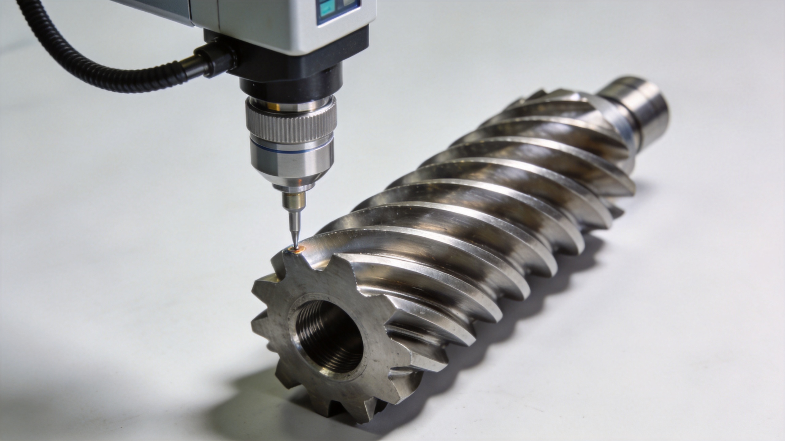 Dimensional inspection of gas turbine compressor blade airfoil profile using precision measurement equipment