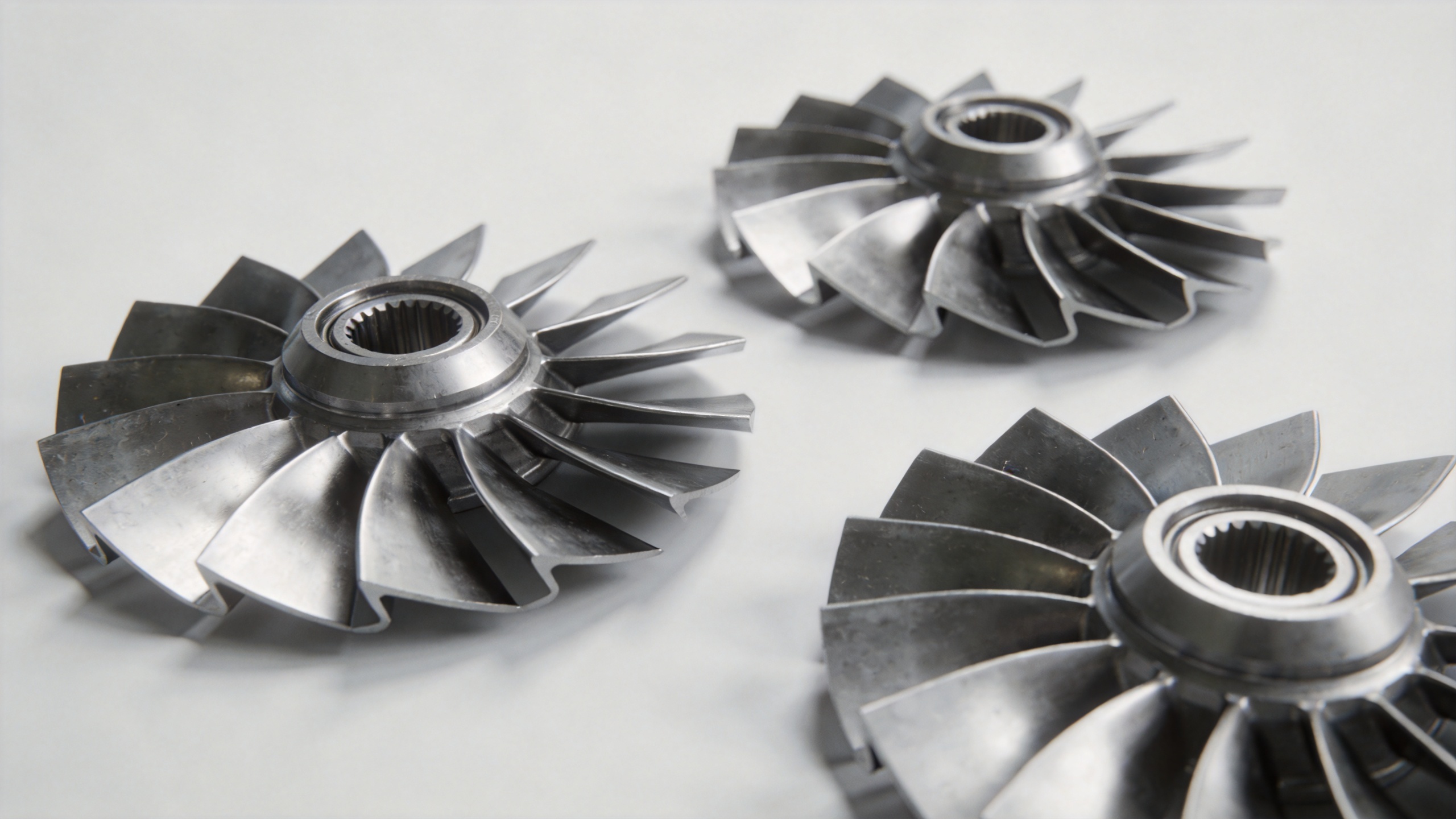 Precision forged aerospace turbine airfoil compressor blades showing airfoil profile geometry