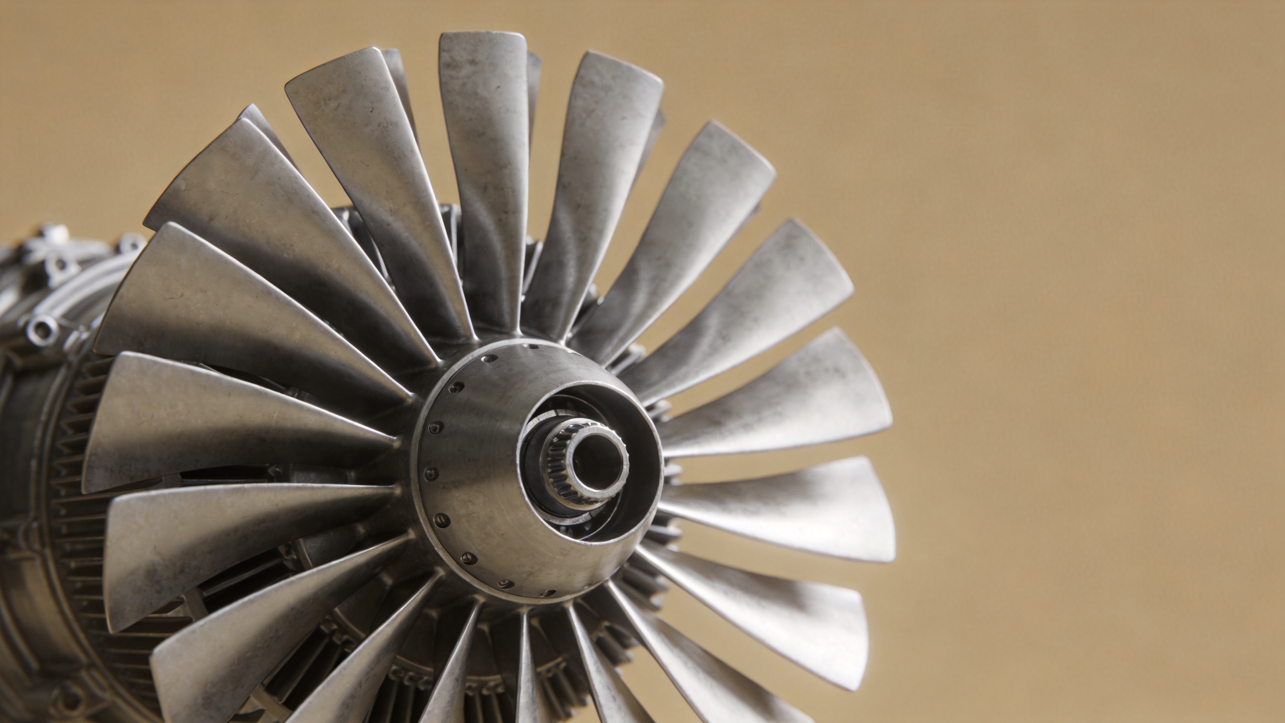 Precision machined turbine airfoil surface showing smooth finish quality