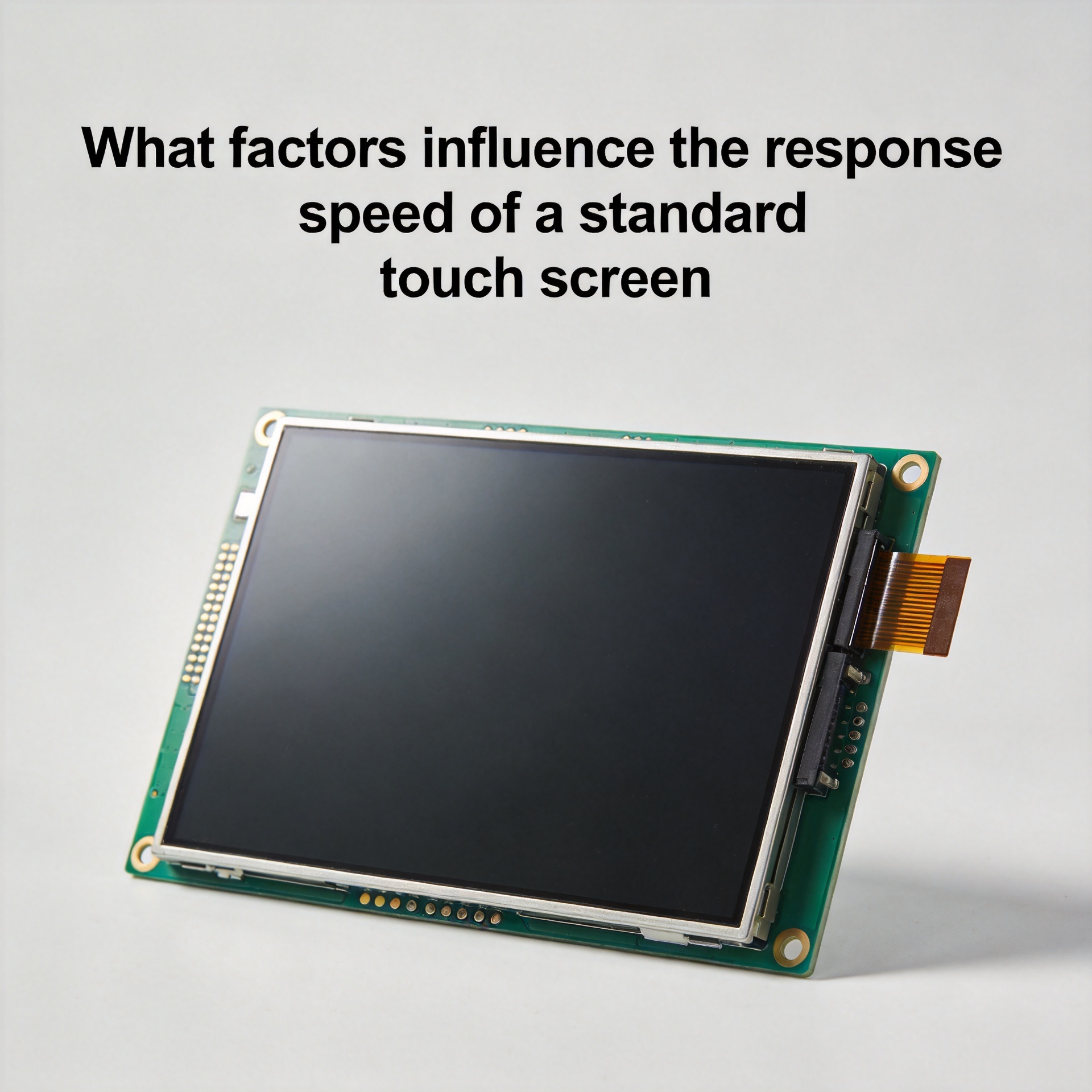 What factors influence the response speed of a standard touch screen
