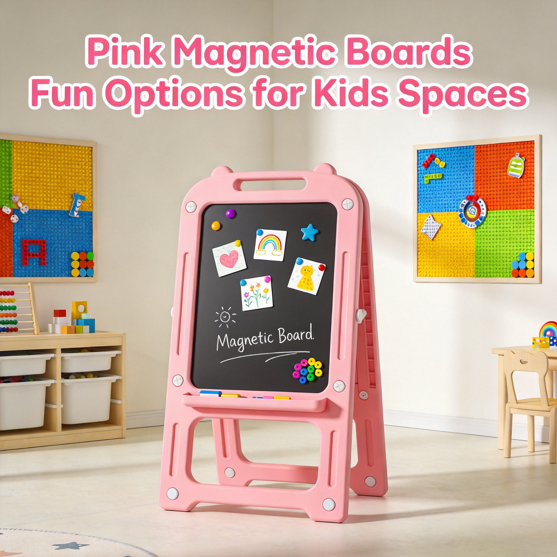 Pink Magnetic Boards: Fun Options for Kids Spaces