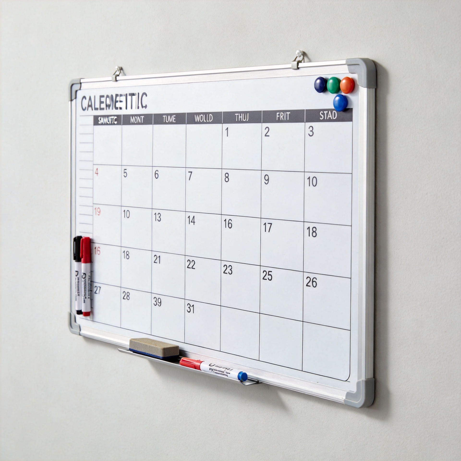 Magnetic Whiteboard Calendar: Monthly Planning Guide