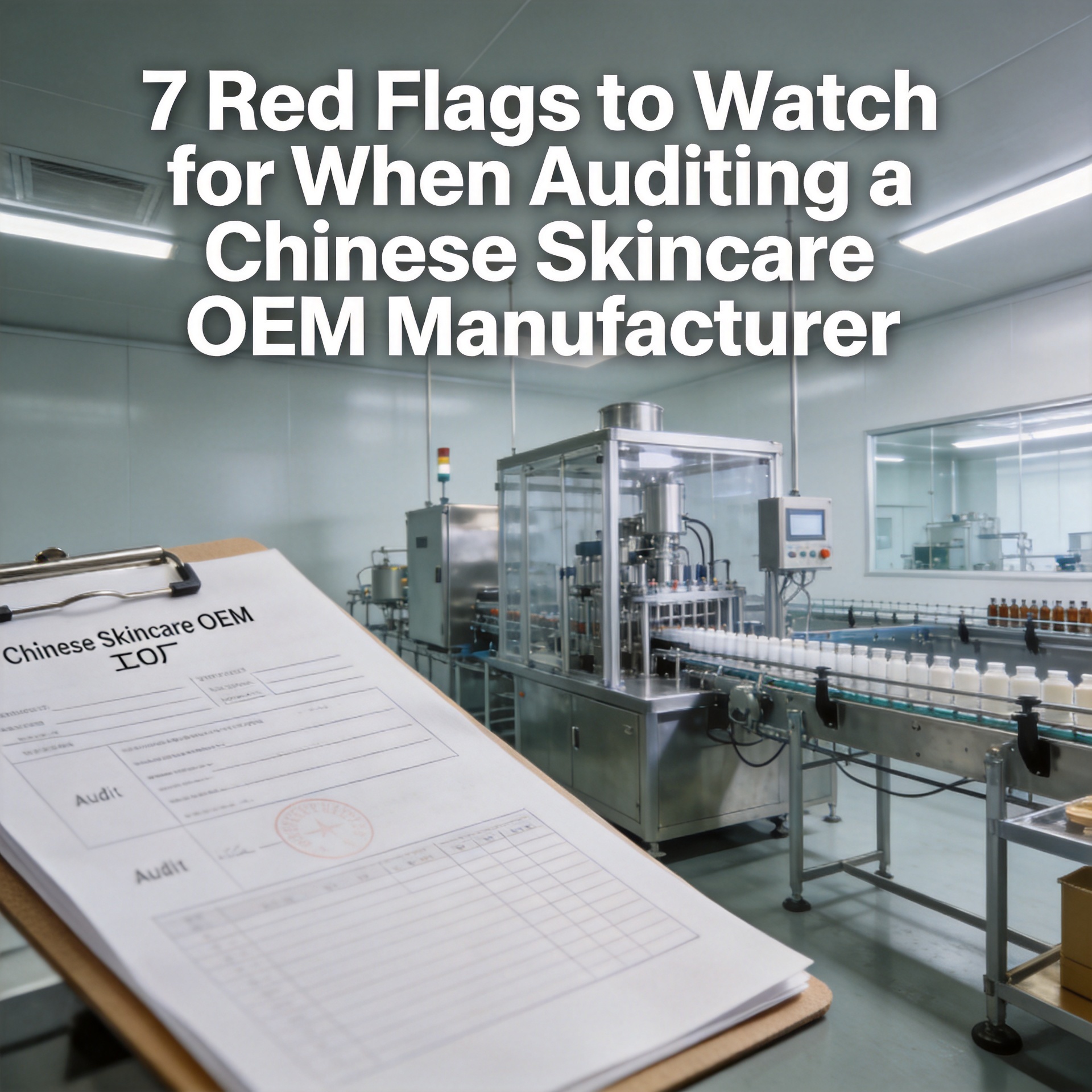 7 Red Flags to Watch for When Auditing a Chinese Skincare OEM Manufacturer