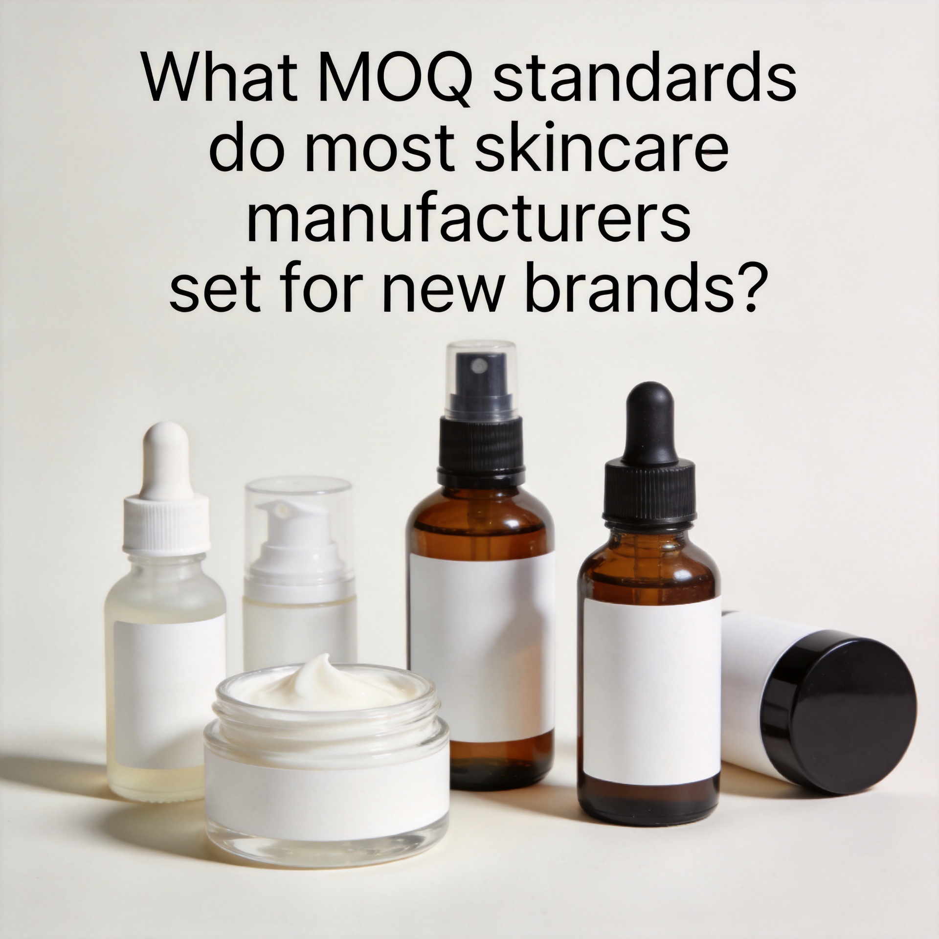 What MOQ standards do most skincare manufacturers set for new brands?