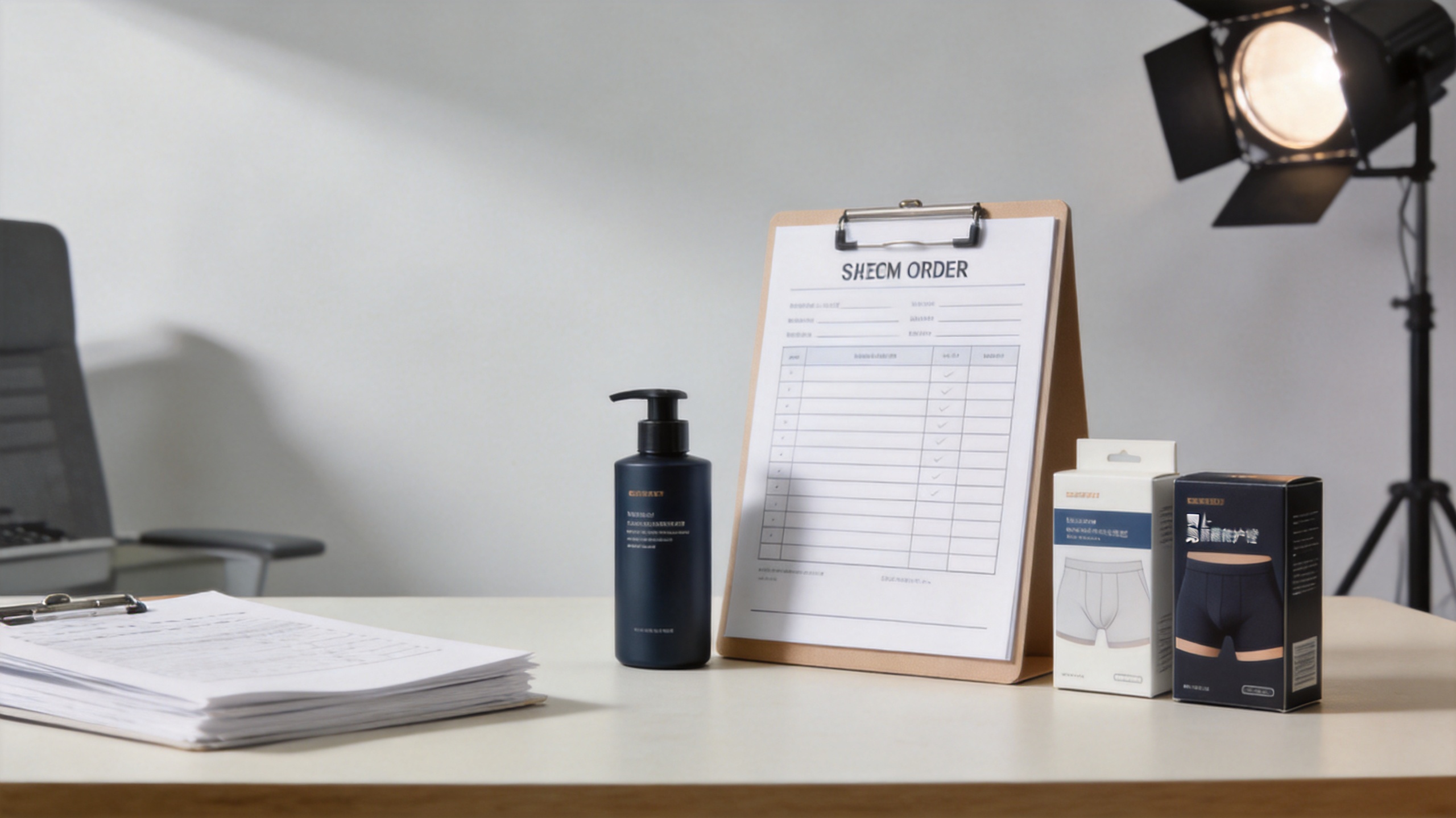 B2B sourcing evaluation checklist and OEM order documentation for male intimate spray factory