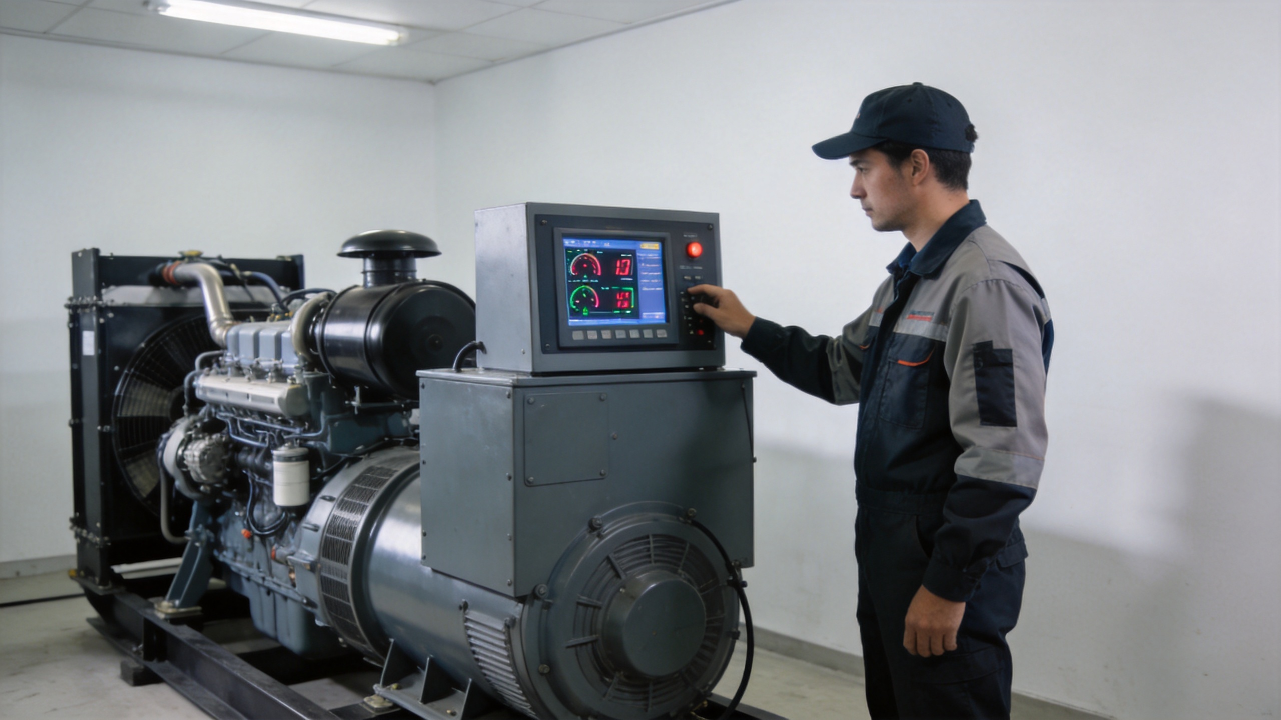 Weichai diesel generator control-panel monitoring for stable power