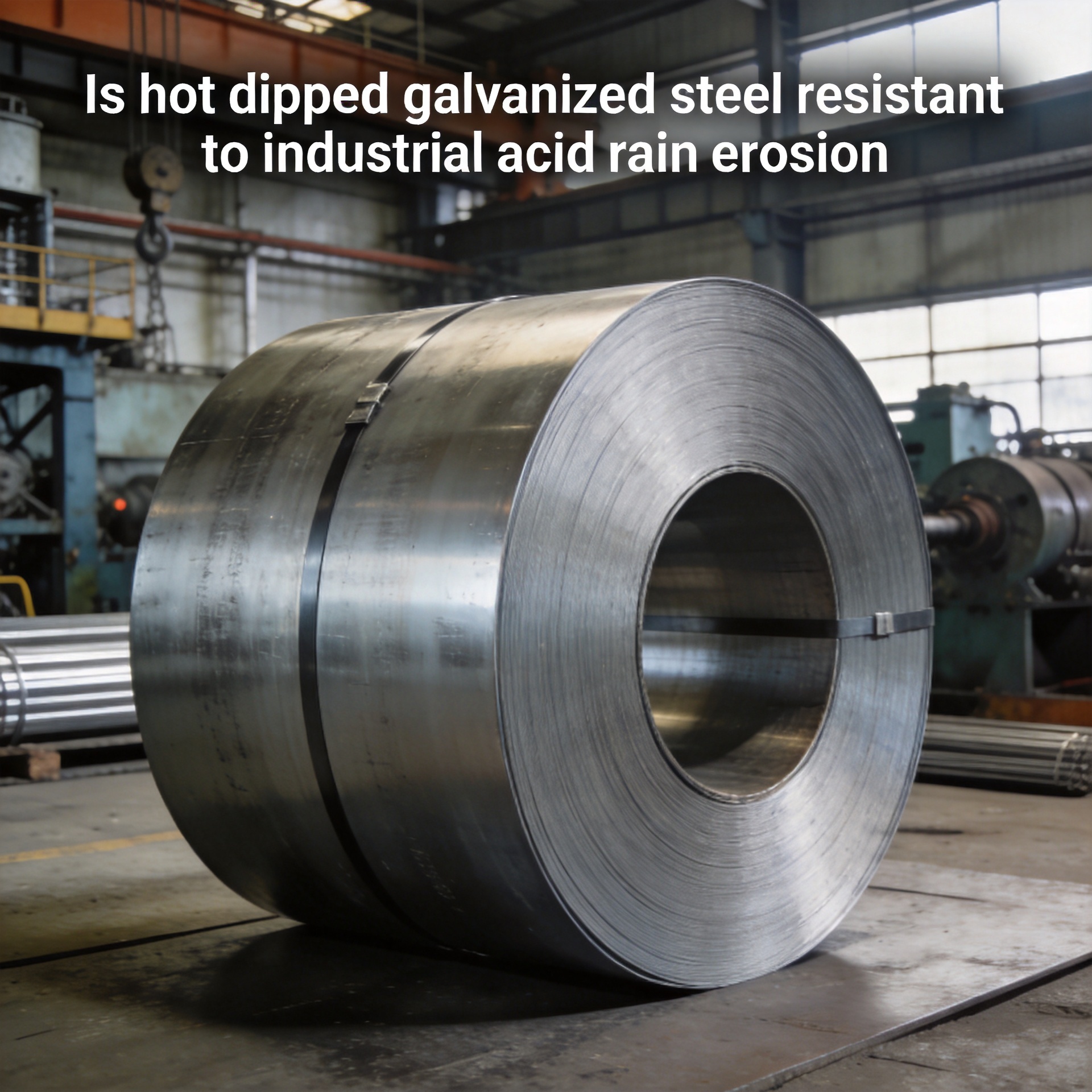 Is hot dipped galvanized steel resistant to industrial acid rain erosion