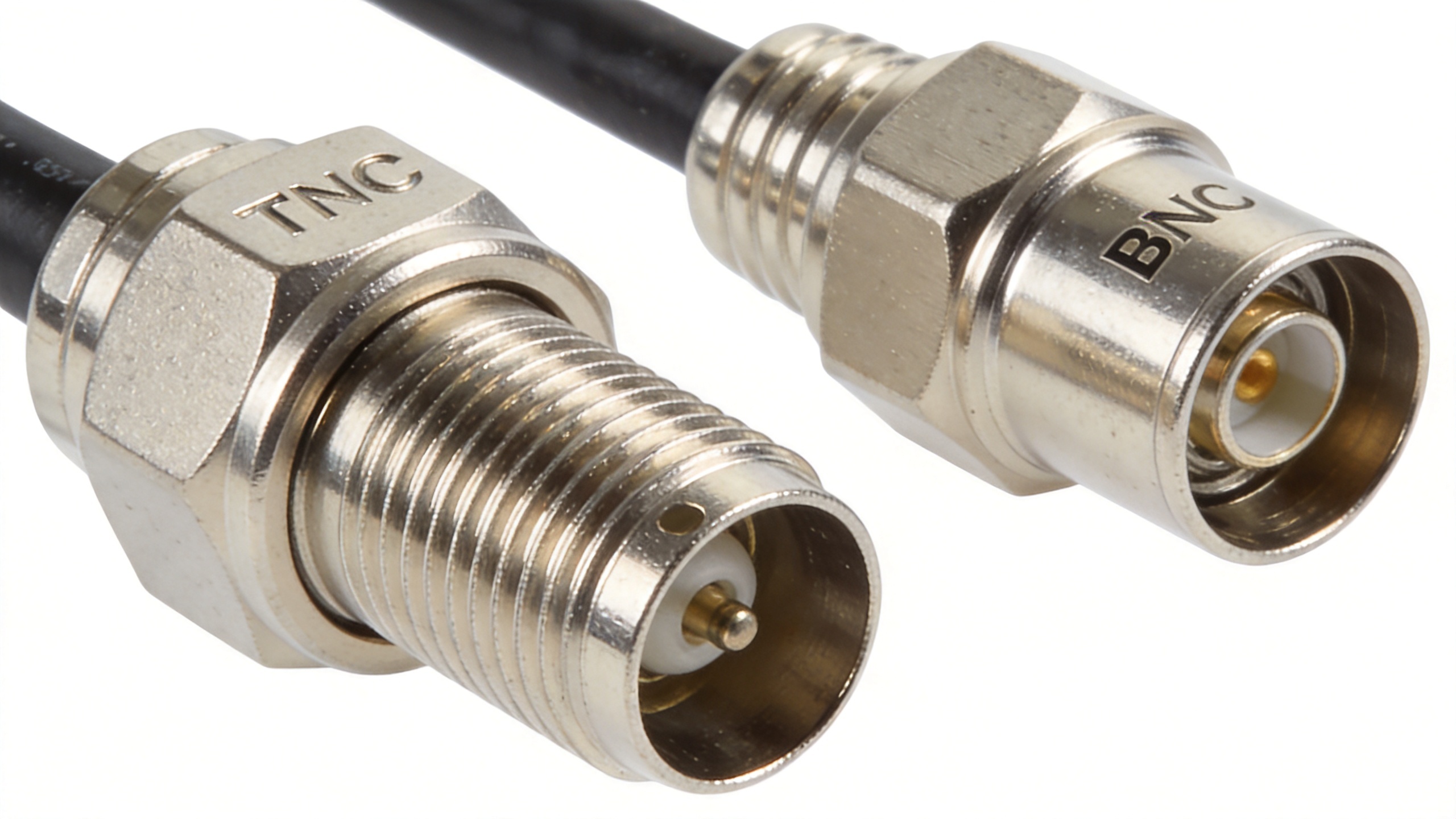 TNC male connector threaded coupling mechanism for vibration-resistant RF connections