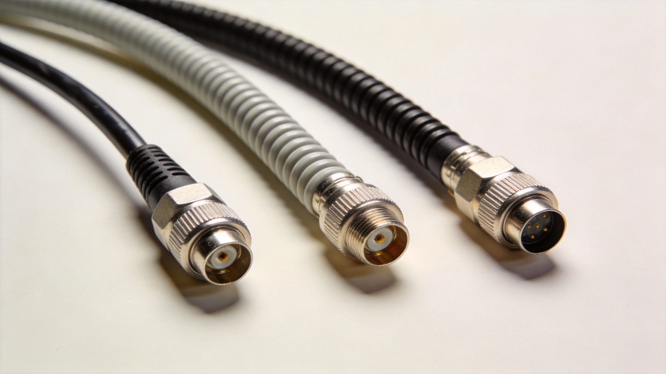 RF high frequency cable constructions for flexible, semi-rigid, and corrugated applications