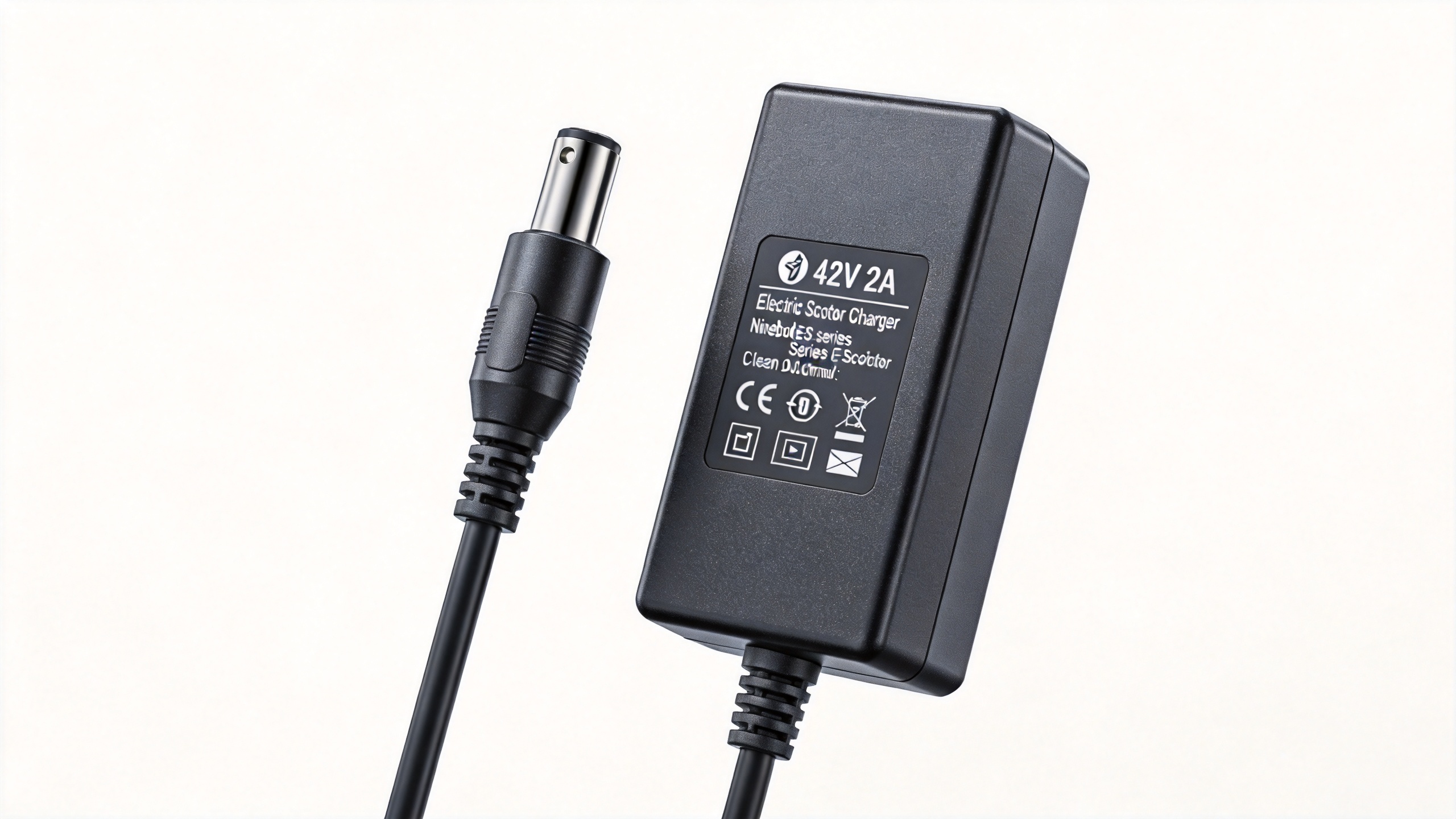 42V 2A ninebot scooter charger with DC barrel connector for ES series e-scooters