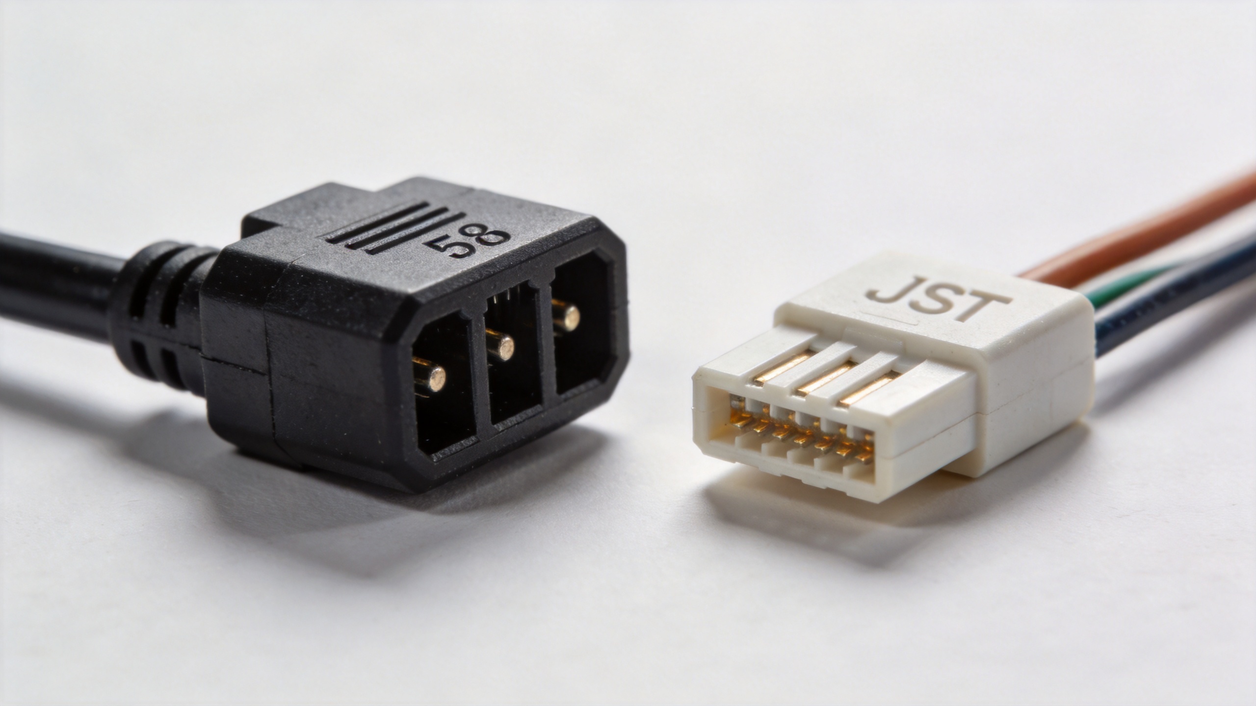 electric scooter throttle connector types 3-pin M8 and JST connector comparison