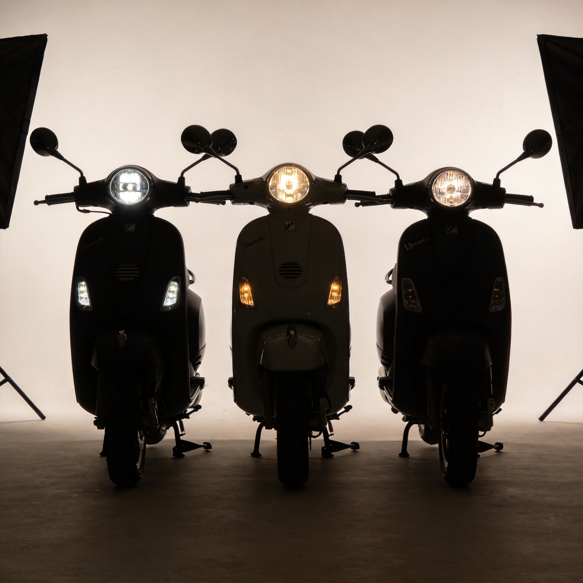 Vespa Sprint LED Headlight Styles: Devil Eye, XO and Z Designs Compared