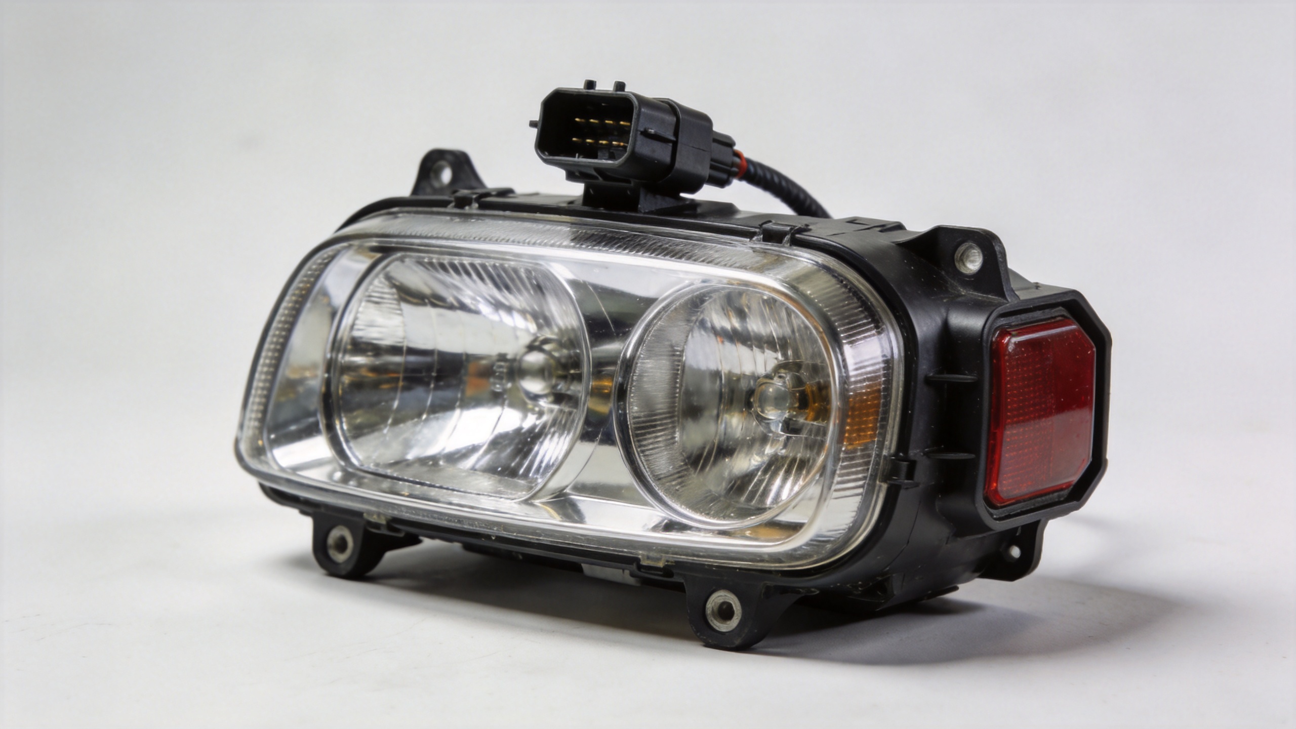 BMW F30 headlight assembly connector and rear housing inspection