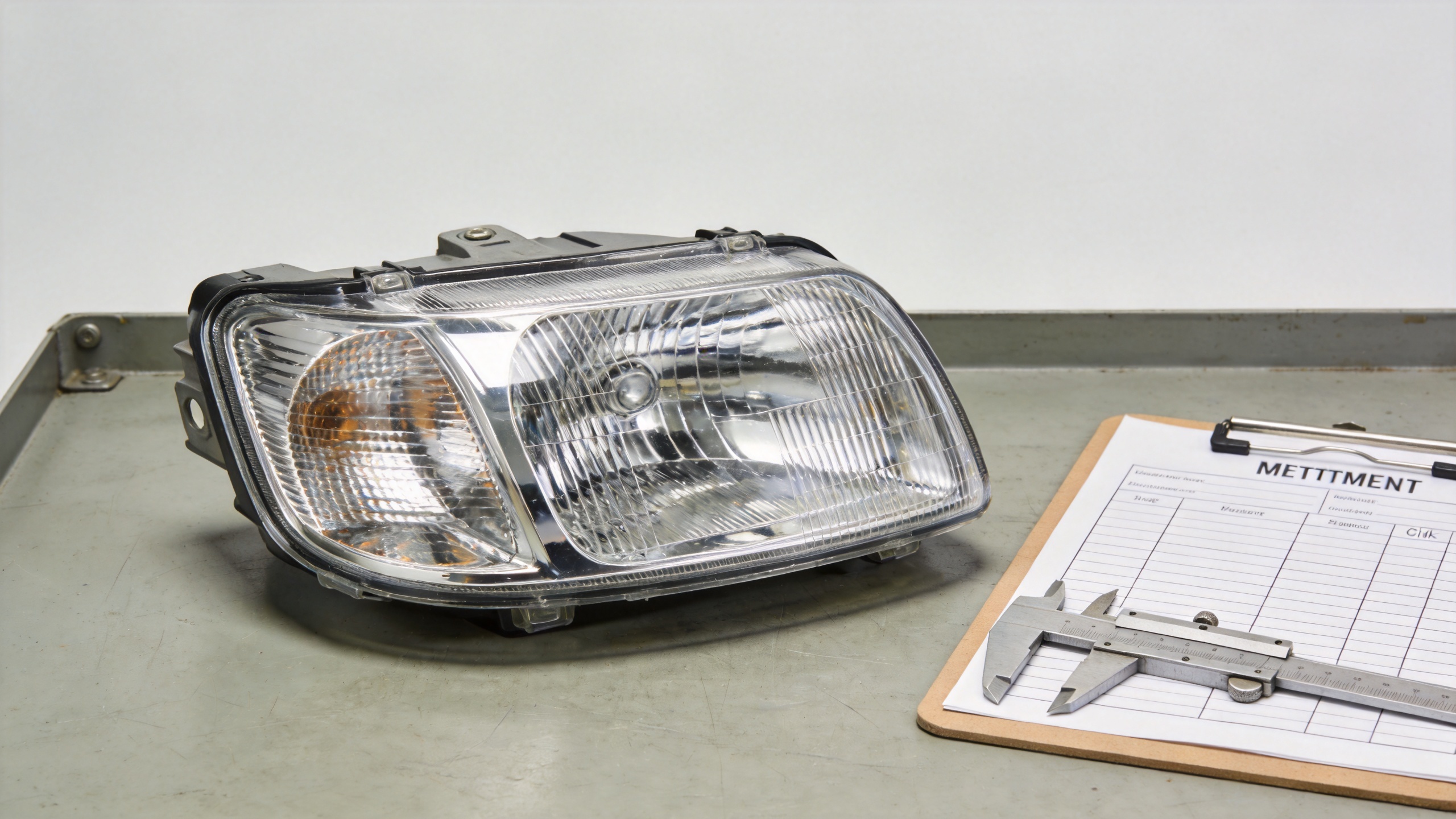 Vehicle-specific headlight lens inspection for headlight covers for cars