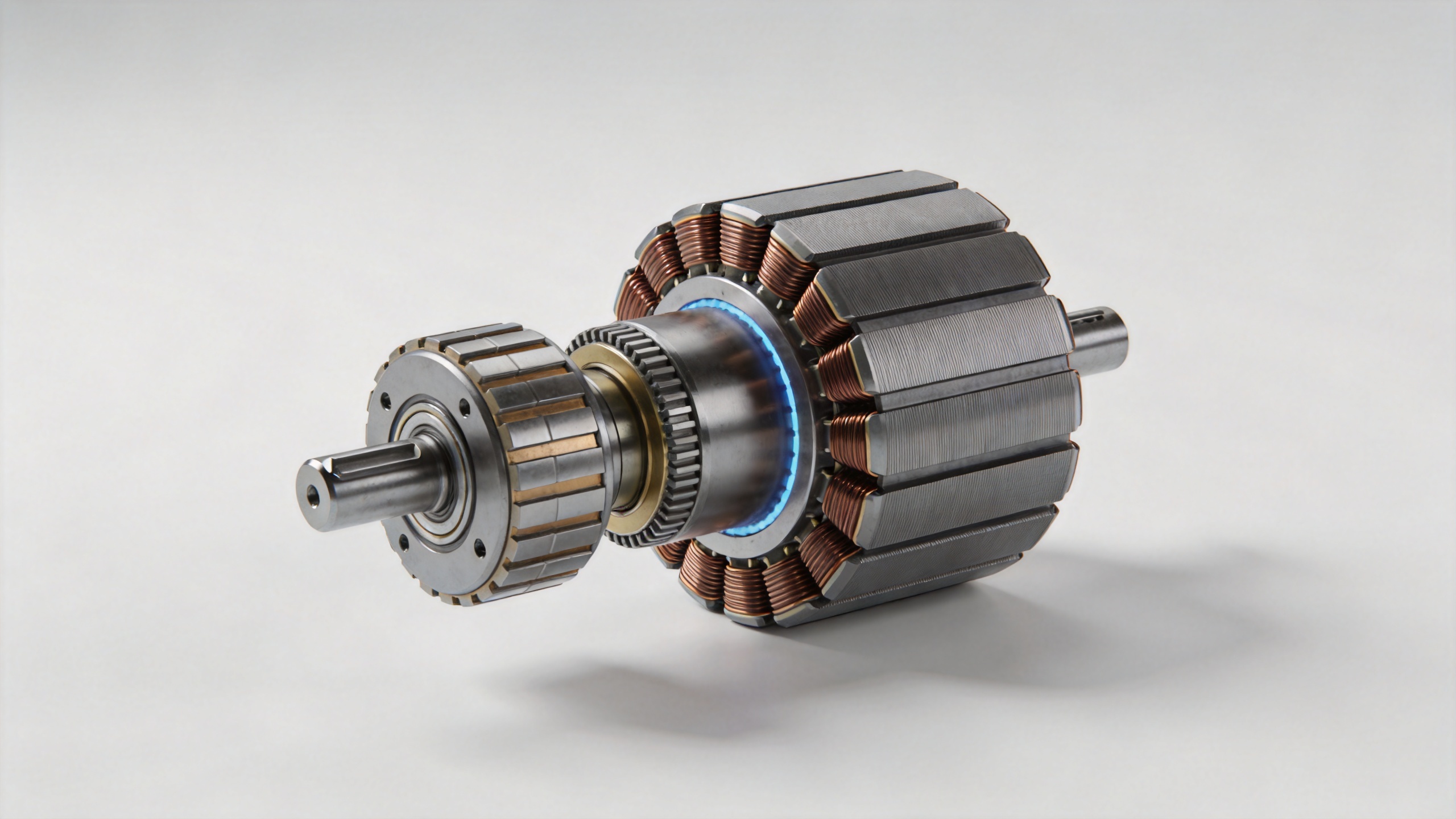 Neodymium magnets for electric motors in a precision rotor